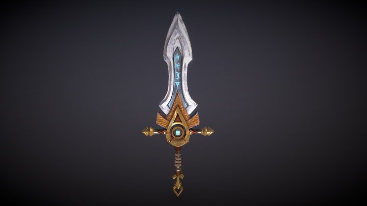 Maya | Excalibur Sword 3D Model