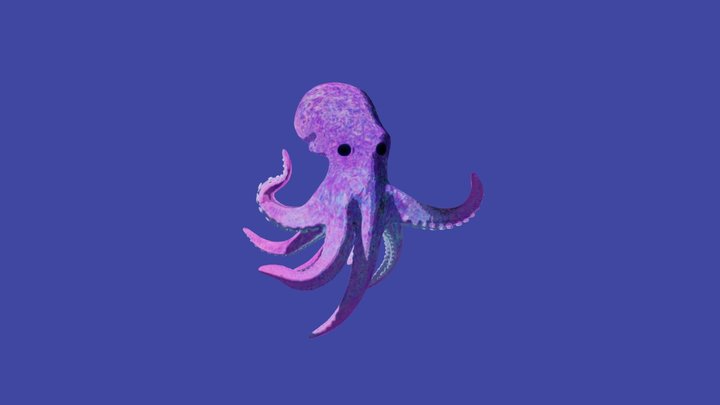 Ophelia the Octopus 3D Model