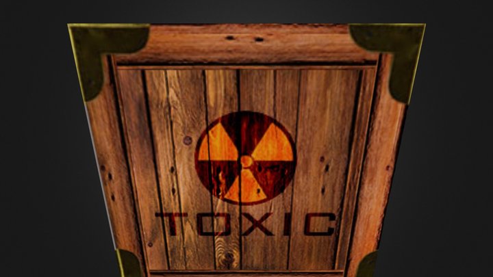 Crate Box texture 3D Model