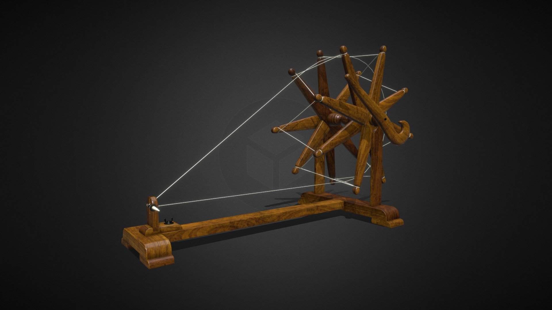 Charkha - Buy Royalty Free 3D model by umarahmed077 (@umarahmed07) [0419a52]