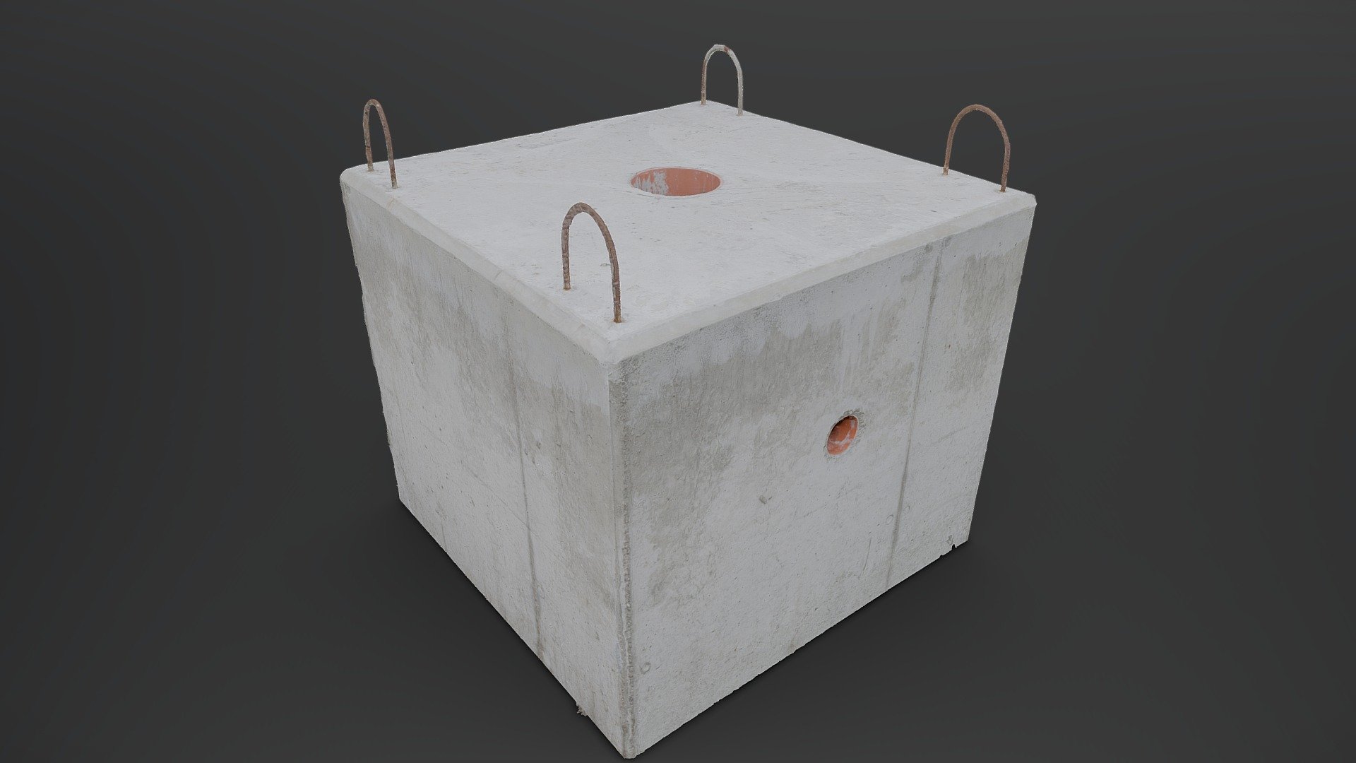 Construction concrete cube - 3D model by matousekfoto [e3149c6] - Sketchfab