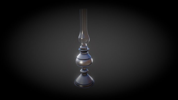 Lampe à Pétrole/Oil Lamp 3D Model
