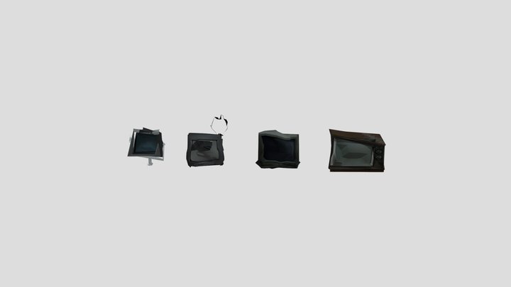 Tv Mans Heads Brokens Pack – Free 3D Model STL