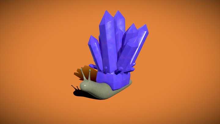 Crystal Snail 3D Model