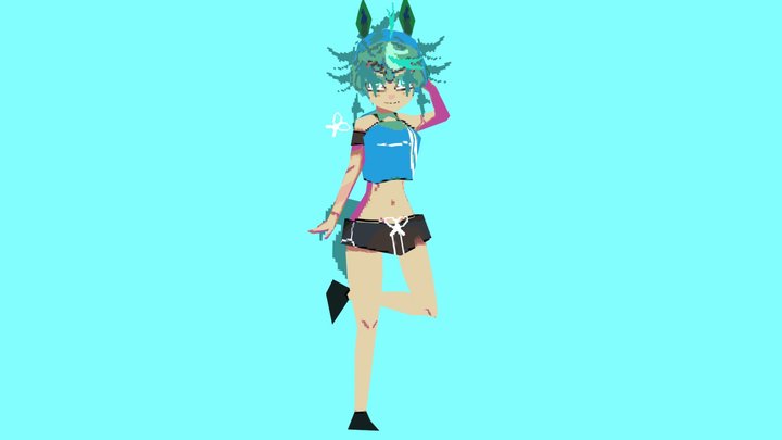 Horse Race Tests - CYAN 3D Model