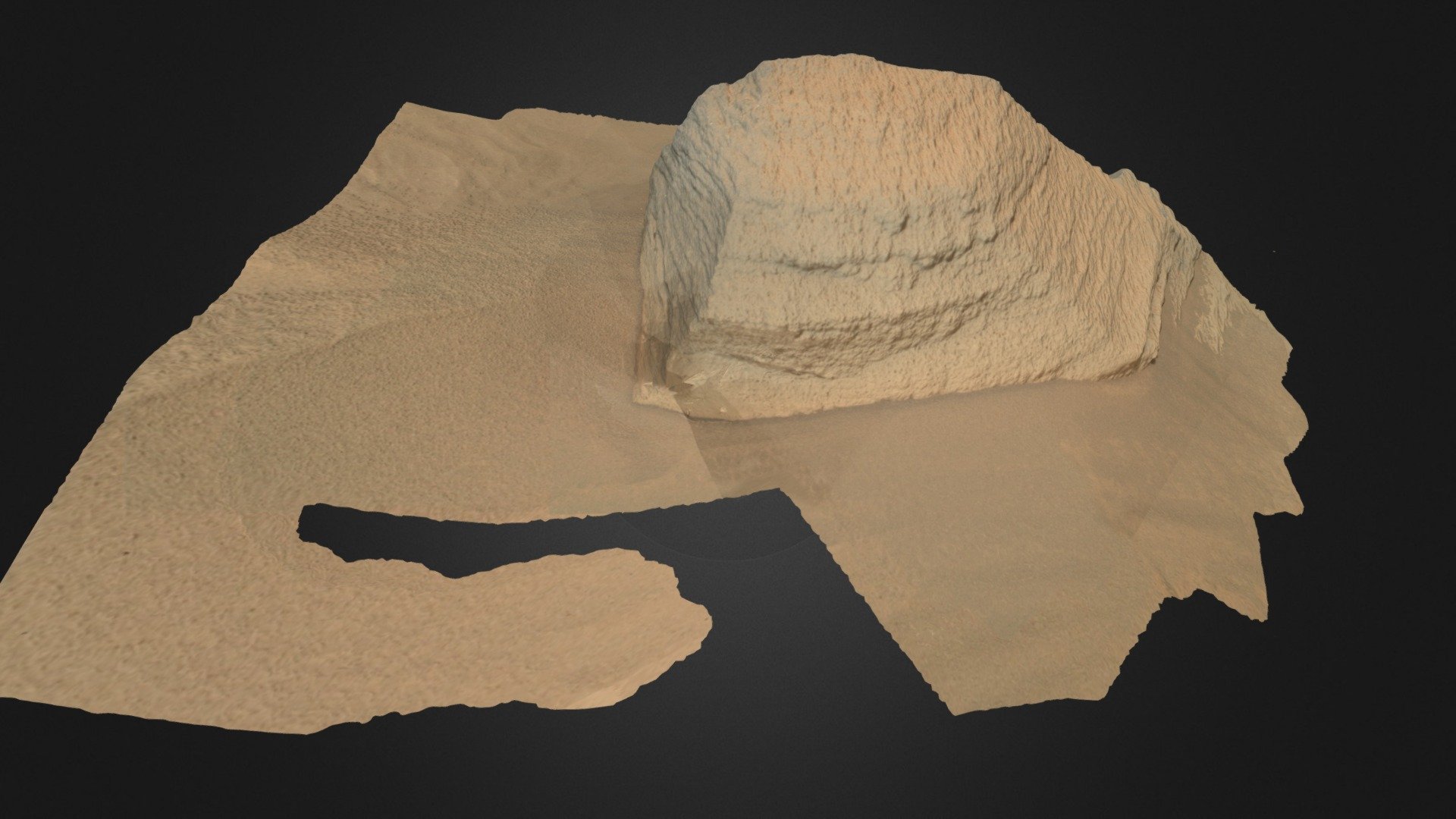 martian rock - 3D model by S. Le Mouélic (@stephlm) [e31516a] - Sketchfab