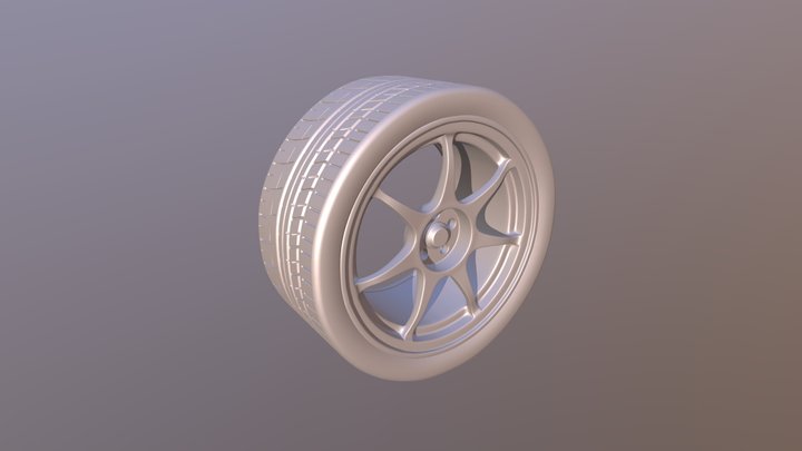 Modeling a Wheel Exercise 3D Model