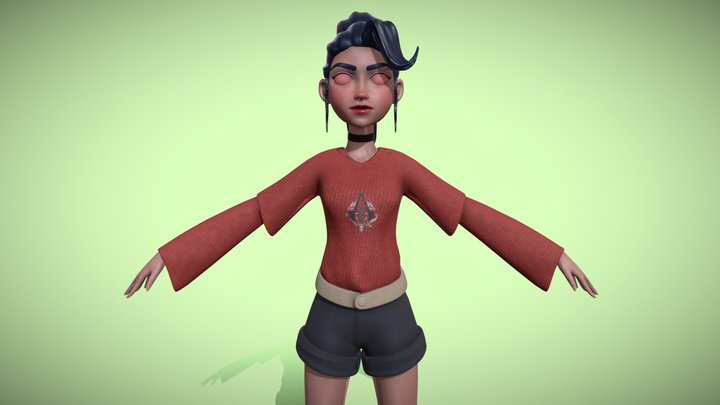 Personagem feminina 3D Model