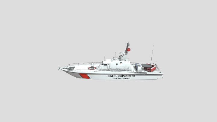 Coast Guard Patrol Vessel 3D Model