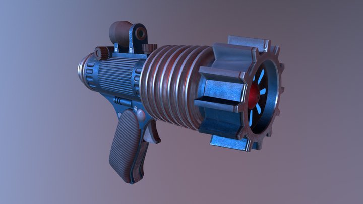 Steampunk Gun 3D Model