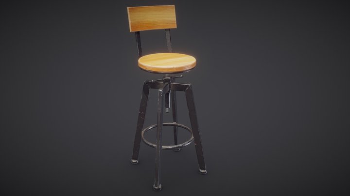 Bar stool 3D Model