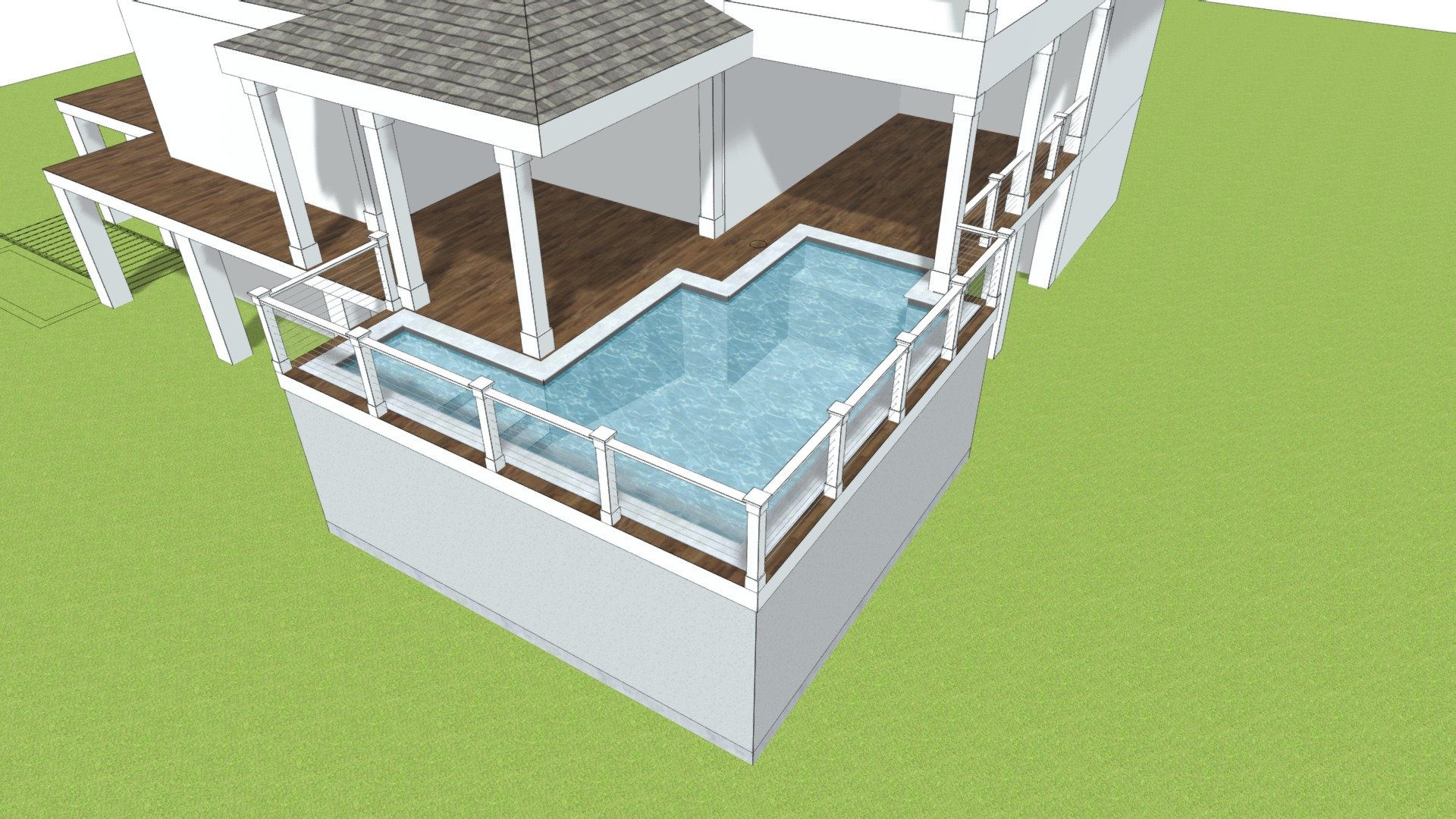 Alder Raised Pool 3D model by Diamond Pools and Spas (DiamondPools