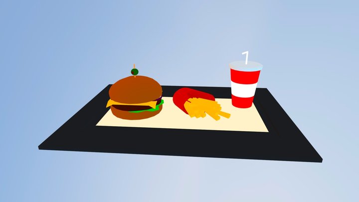 Food court 3D Model