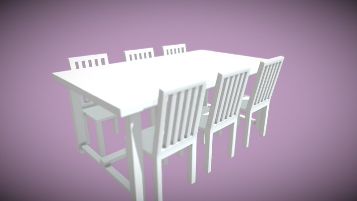 Dining Table 3D Model