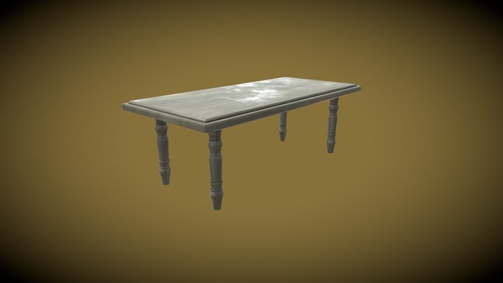 1970s Dining Table 3D Model