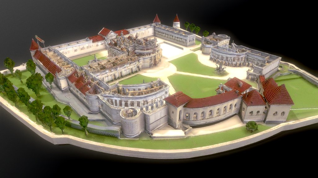 Isometric Castle Fortress Layout