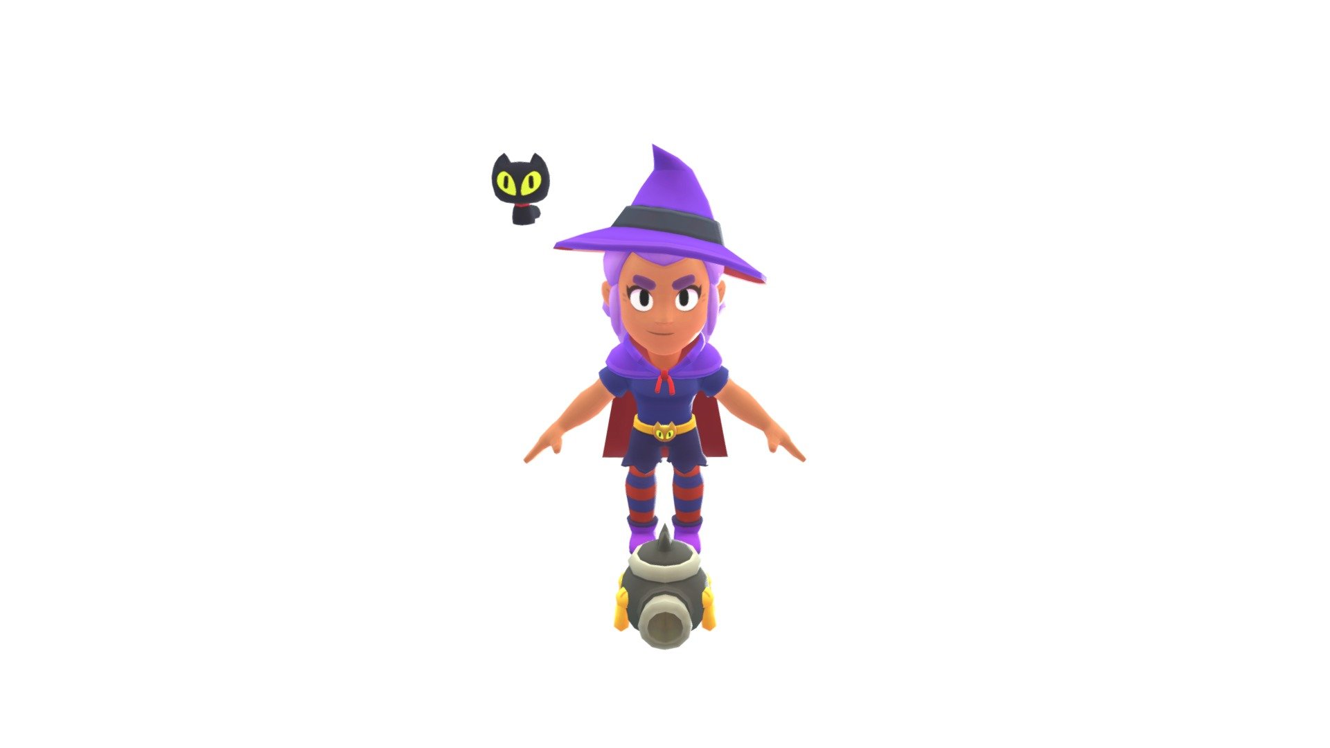 Witch Shelly Download Free 3d Model By Racergg210 Racergg210 E31b78f - brawl stars 3d william