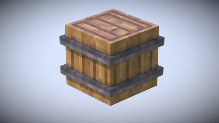 Barrel Minecraft 3D Model