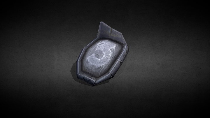 Stylized Shoulder Armor (Low Poly) 3D Model