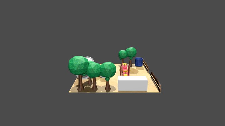 Fifth Part of a Playground 3D Model