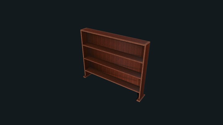 Four Tier Stand Shelf 3D Model