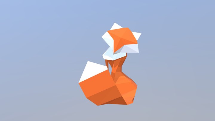 Abstract Fox 3D Model