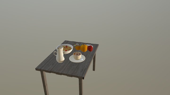 Breakfast bodegon 3D Model