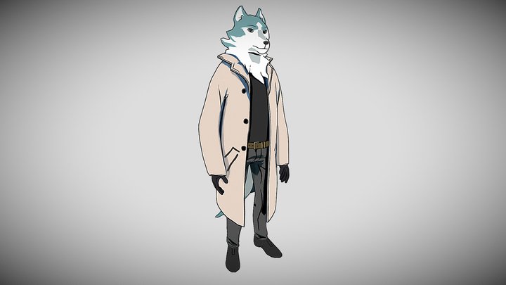 Wolf-kun 3D Model