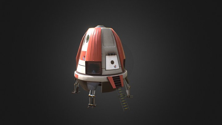 Space Ship 3D Model