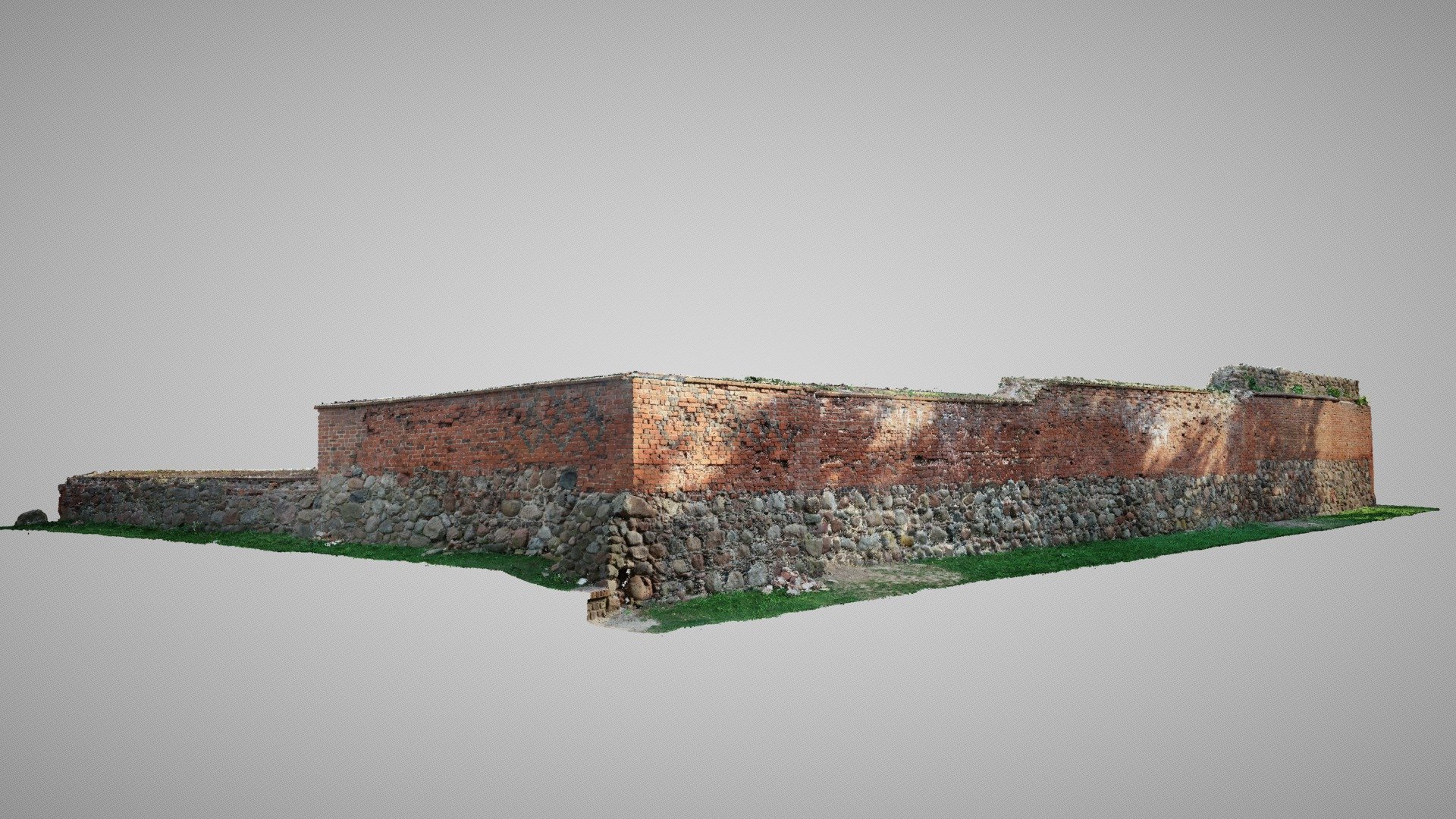 Miejskie mury obronne w Kętrzynie — Sketchfab embed 3D viewer