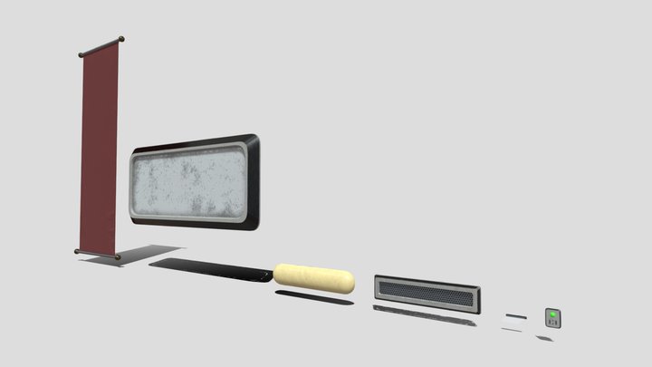Sci-Fi Filler Assets 2 3D Model