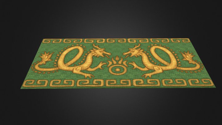 TeaScroll Clubhouse - Rug Prop 3D Model
