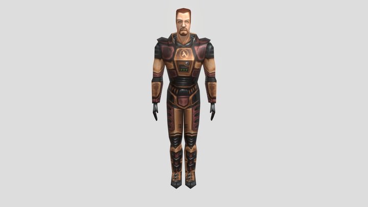 Gordon Freeman Half-life 1 3D Model