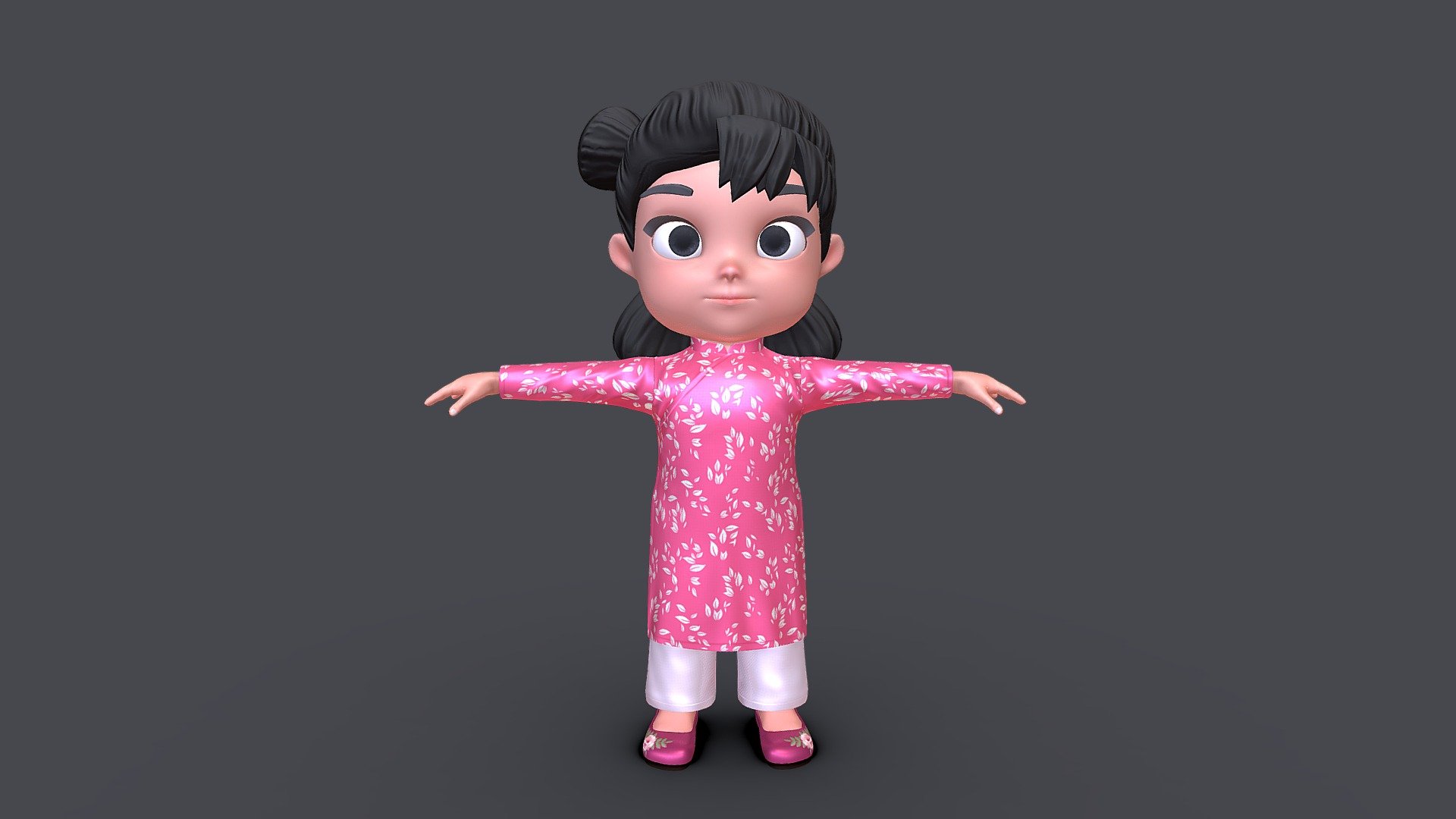 Asset - Cartoons - Character - Girl - Baby - Rig - Buy Royalty Free 3D model  by InCom Studio (@incomstudio) [e325bf2]