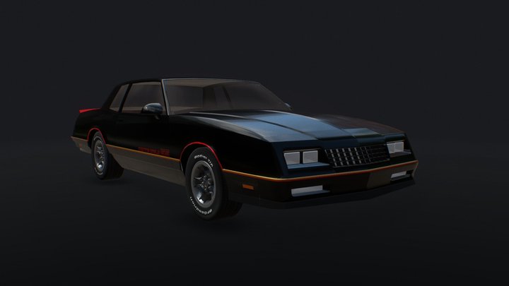 Chevrolet Monte Carlo SS 86 3D Model