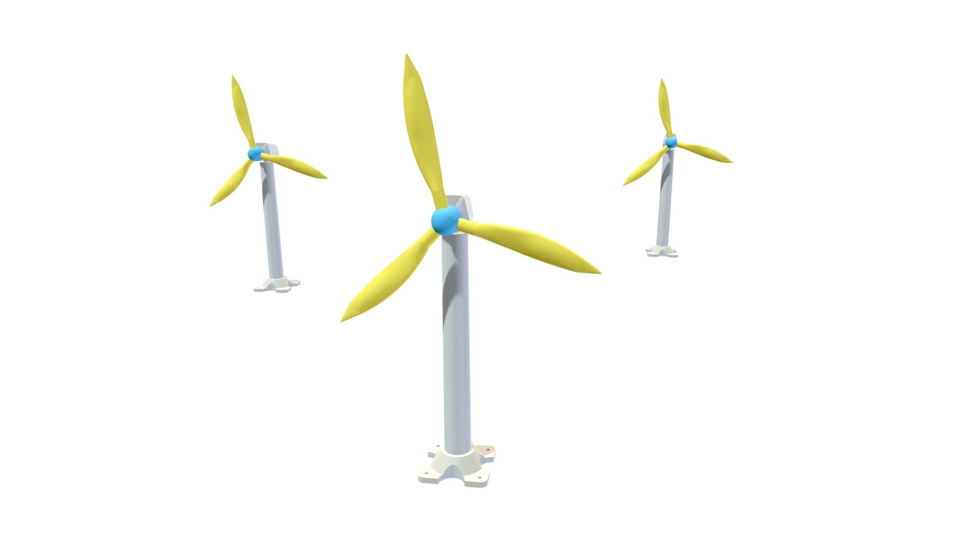 WIND TURBINES Download Free 3D model by Viky_3D (VikyStefiniv