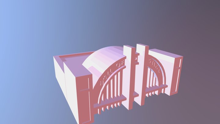 Hall of justice 3D Model