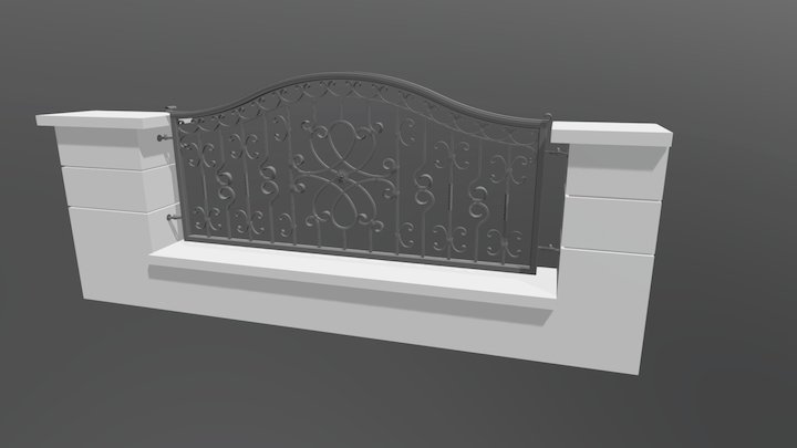 2017/1056 Zaun 3D Model