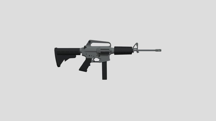 Colt AR-15 9mm Carbine (Model R6450) 3D Model