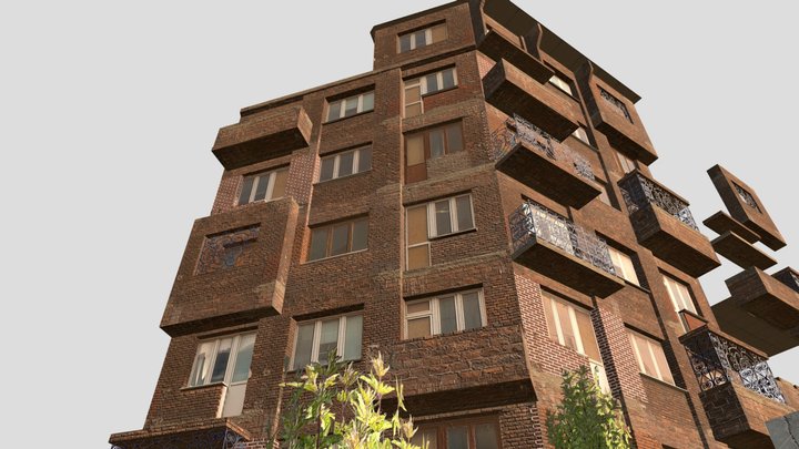 Moldavian monster building 3D Model
