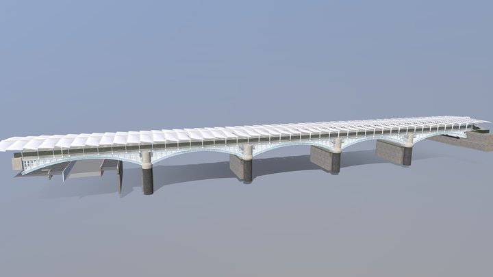 Blackfriars Rail Bridge 3D Model