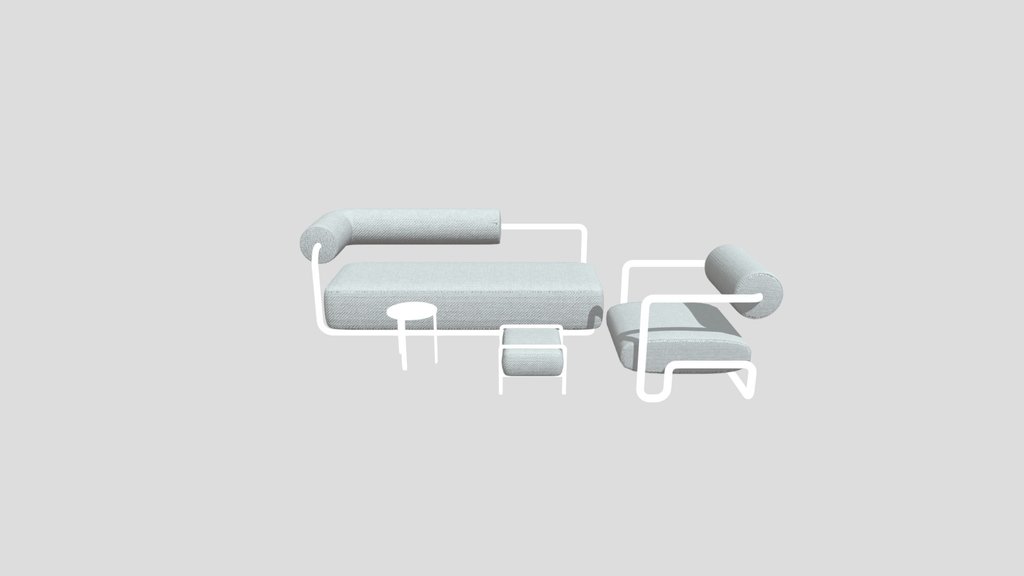 Modern Minimalist Sofa Armchair Set