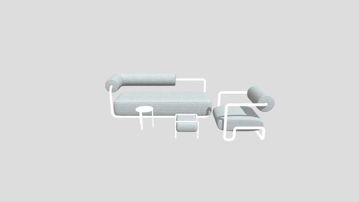 Modern Minimalist Sofa Armchair Set