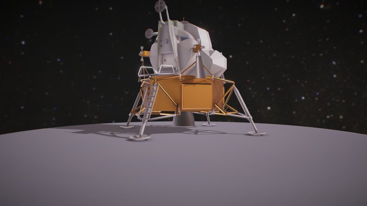 Apollo 16 Moon Lander 3D Model