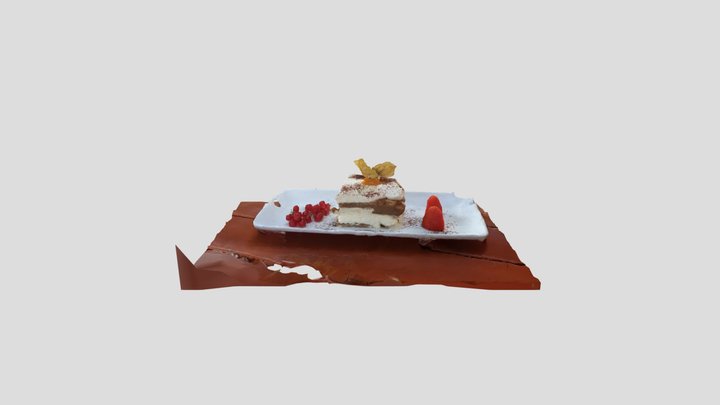 Tiramisu 3D Model