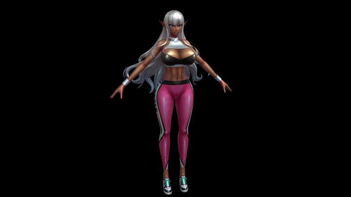 Anime fit girl – Modelo 3D gratuito STL