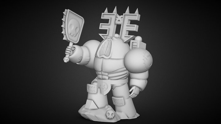 Khorne Marine_World Eater_Space King_Fanart – Kostenloses 3D-Modell STL