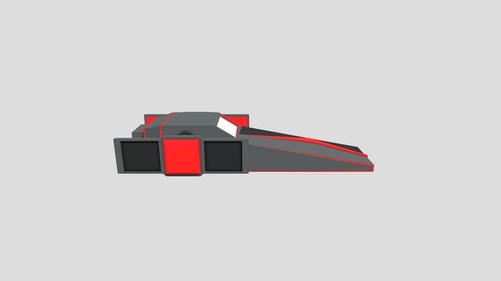Nave espacial futurista 3D Model