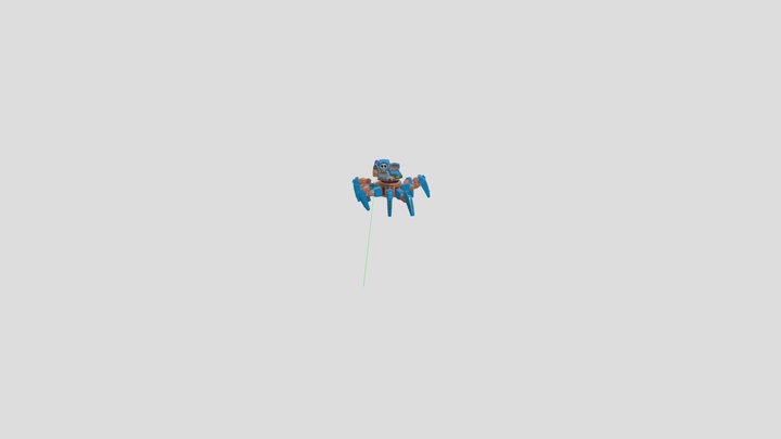 Thomas The tank Engine - spider robot fight boss 3D Model