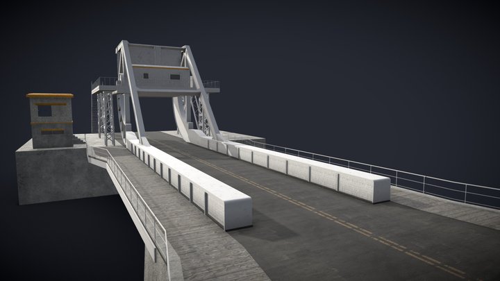 Pegasus Bridge in Normandy for Easy Red 2 3D Model